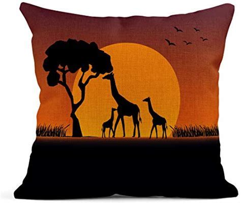 Emvency Giraffe Print Throw Pillow Cover