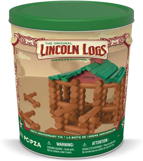 Lincoln Logs 100th Anniversary Tin