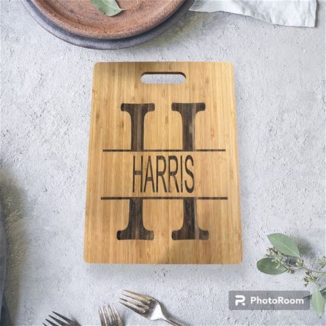 Custom Engraved Bamboo Cutting Board by Etsy